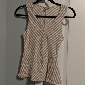 Banana Republic fitted Peplum Tank